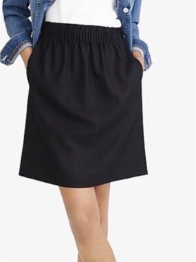 J. Crew Mercantile Sidewalk Skirt in Black